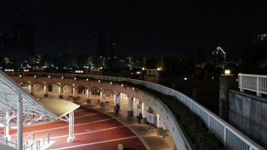 Takeshiba Yolcu Gemisi Terminal Gece Manzarası, Japonya Tokyo Mart 2025