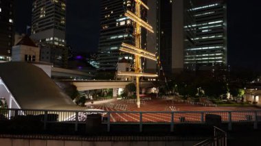 Takeshiba Yolcu Gemisi Terminal Gece Manzarası, Japonya Tokyo Mart 2025