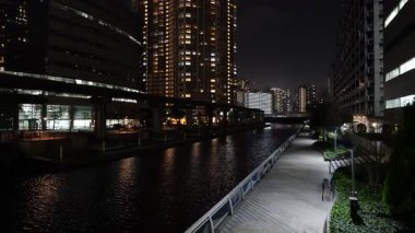 Shibaura Adası, Japonya Tokyo Gece Manzarası 2025