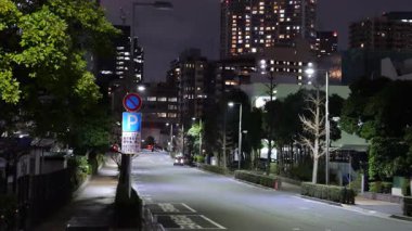 Shibaura Adası, Japonya Tokyo Gece Manzarası 2025