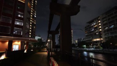 Shibaura Adası, Japonya Tokyo Gece Manzarası 2025