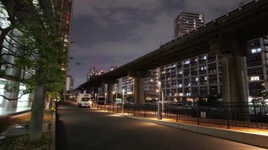Shibaura Adası, Japonya Tokyo Gece Manzarası 2025