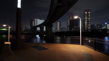 Shibaura Adası, Japonya Tokyo Gece Manzarası 2025