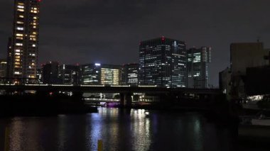 Shibaura Adası, Japonya Tokyo Gece Manzarası 2025