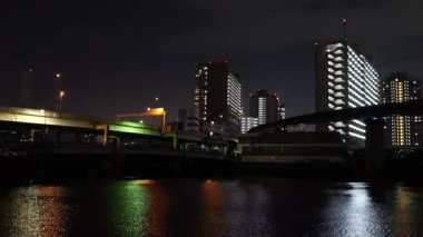 Shibaura Adası, Japonya Tokyo Gece Manzarası 2025