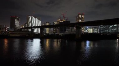 Shibaura Adası, Japonya Tokyo Gece Manzarası 2025