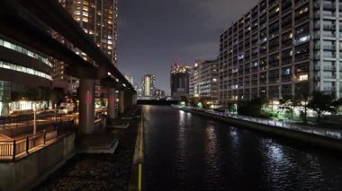 Shibaura Adası, Japonya Tokyo Gece Manzarası 2025