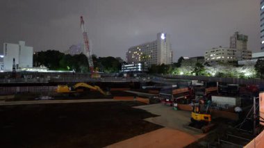 Shinagawa, Japonya Tokyo Gece Manzarası Nisan 2025