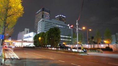 Shinagawa, Japonya Tokyo Gece Manzarası Nisan 2025