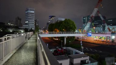 Shinagawa, Japonya Tokyo Gece Manzarası Nisan 2025