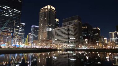 Wadakura Çeşme Parkı, Tokyo Japon Gece Manzarası 2025