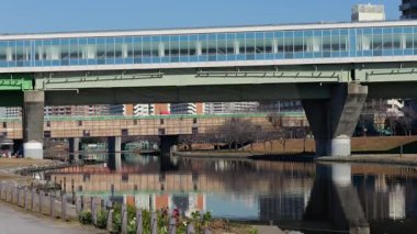 Eski Nakagawa Riverbed, Japonya Ocak 2025