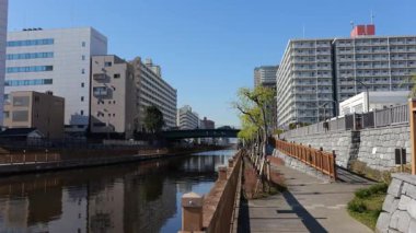 Eski Nakagawa Riverbed, Japonya Ocak 2025