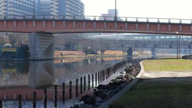 Eski Nakagawa Riverbed, Japonya Ocak 2025