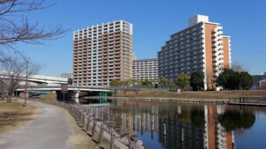 Eski Nakagawa Riverbed, Japonya Ocak 2025