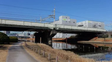 Eski Nakagawa Riverbed, Japonya Ocak 2025