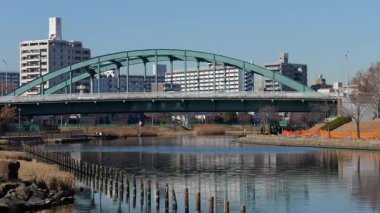 Eski Nakagawa Riverbed, Japonya Ocak 2025