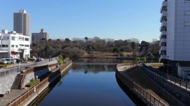 Eski Nakagawa Riverbed, Japonya Ocak 2025