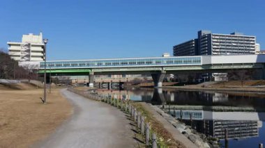 Eski Nakagawa Riverbed, Japonya Ocak 2025