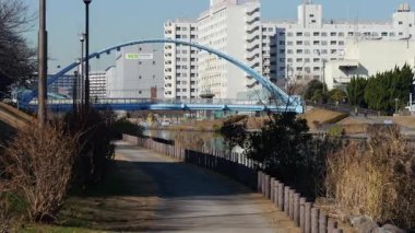 Eski Nakagawa Riverbed, Japonya Ocak 2025