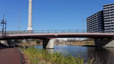 Eski Nakagawa Riverbed, Japonya Ocak 2025