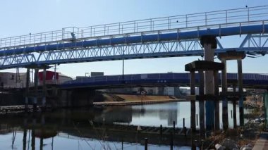 Eski Nakagawa Riverbed, Japonya Ocak 2025