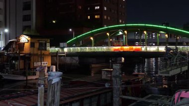 Yanagibashi gece görüşü, Japonya Tokyo Ocak 2025