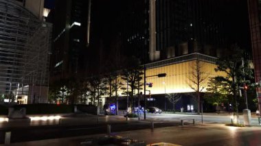 Tokyo Otemachi Gece Manzarası Ocak 2025