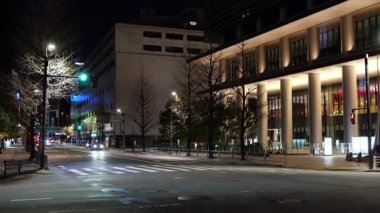 Tokyo Otemachi Gece Manzarası Ocak 2025