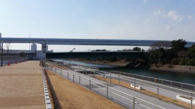 Ariake Shinsui Sahil Parkı, Tokyo Japonya Ocak 2025