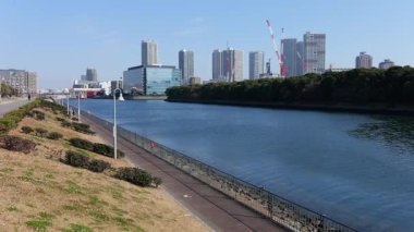 Toyosu Gururi Parkı, Tokyo Japonya Ocak 2025