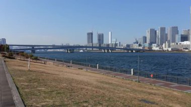 Toyosu Gururi Parkı, Tokyo Japonya Ocak 2025