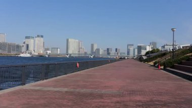 Toyosu Gururi Parkı, Tokyo Japonya Ocak 2025