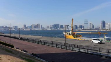 Toyosu Gururi Parkı, Tokyo Japonya Ocak 2025