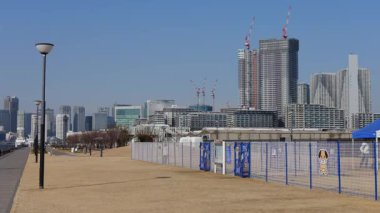 Toyosu Gururi Parkı, Tokyo Japonya Ocak 2025