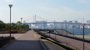 Toyosu Gururi Parkı, Tokyo Japonya Ocak 2025