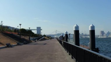 Toyosu Gururi Parkı, Tokyo Japonya Ocak 2025