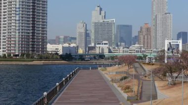 Toyosu Gururi Parkı, Tokyo Japonya Ocak 2025
