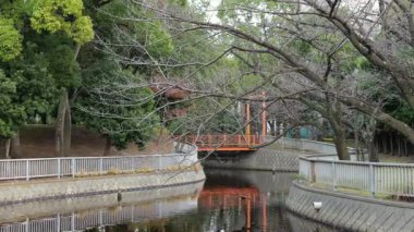 Sendaiborigawa Parkı, Japonya Tokyo Ocak 2025