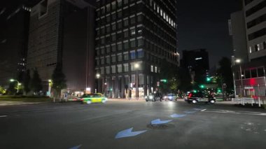Kyobashi, Japonya Tokyo Gece Manzarası Temmuz 2024