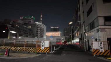 Kyobashi, Japonya Tokyo Gece Manzarası Temmuz 2024