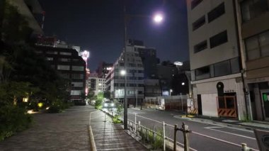 Kyobashi, Japonya Tokyo Gece Manzarası Temmuz 2024