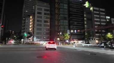 Kyobashi, Japonya Tokyo Gece Manzarası Temmuz 2024