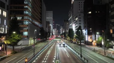 Kyobashi, Japonya Tokyo Gece Manzarası Temmuz 2024