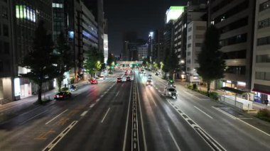 Kyobashi, Japonya Tokyo Gece Manzarası Temmuz 2024
