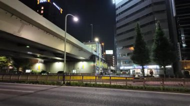 Kyobashi, Japonya Tokyo Gece Manzarası Temmuz 2024