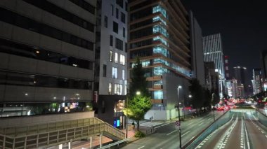 Kyobashi, Japonya Tokyo Gece Manzarası Temmuz 2024