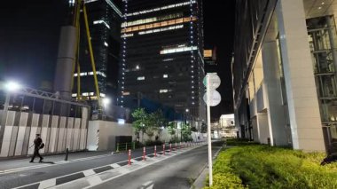 Yaesu Planlanmış Yeniden Geliştirme Alanı Gece Manzarası, Japonya Temmuz 2024