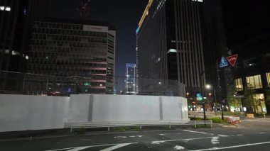 Yaesu Planlanmış Yeniden Geliştirme Alanı Gece Manzarası, Japonya Temmuz 2024