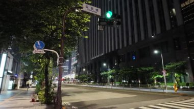 Yaesu Planlanmış Yeniden Geliştirme Alanı Gece Manzarası, Japonya Temmuz 2024